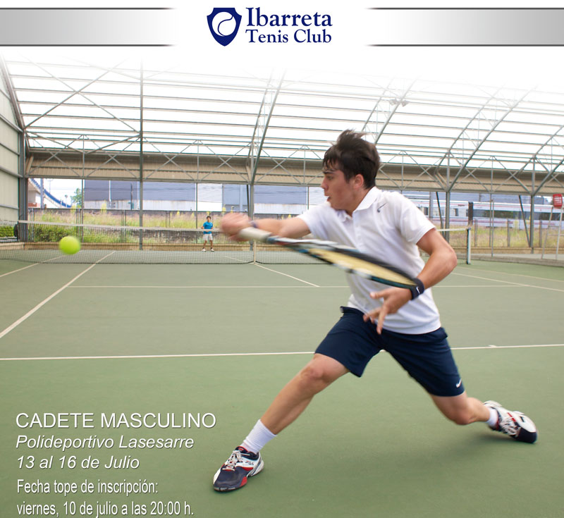 Resultado final tras la disputa del torneo de tenis cadete en Barakaldo. Cuadro final